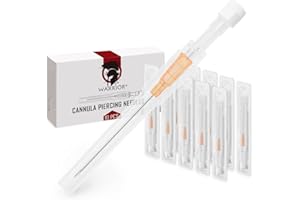 WARRIOR Aghi Sterili Cannula Aghi americani per Piercing Orecchio Naso usa e getta Corpo piercing Professionale Tattoo Accessorio