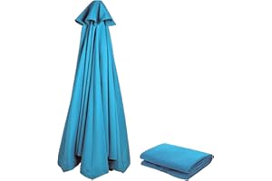 NAFGQIY Sonnenschirm Ersatzbezug 3m/270cm/2m/230cm/250cm 8 Streben/6 Streben Anthrazit/Blau/Grau/Rot/Beige, Sonnenschirm Stoff Uv Schutz 80 Windfest Stabil Strand Terrasse Garten Sonnenschirm Ersatzteile