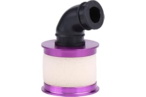 RiToEasysports Filtro de Aire RC, Filtro de Aire con Tapa de Aleación de Aluminio con Esponja de Filtro para Motor de Potencia Nitro 1/8 Piezas de Motor RC Modelo Accesorios de Coche(Purple)