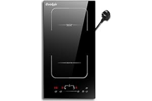 Cooksir Induction Hob 2 Zone with BS Plug, Built-in Electric Induction Hob with Frame, Flex Zone, 2800W, 9 Power Levels, Safety Lock