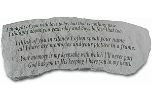Kay Berry- Inc. 35620 I Thought Of You With Love - Memorial Bench - 29 Inches x 12 Inches x 14.5 Inches