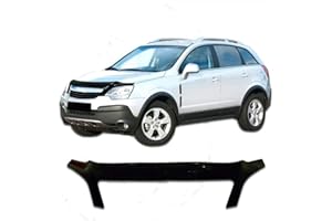 SCOUTT | Hood Deflector Bonnet Guard Compatible With ANTARA 2006-2015 Black, Tinted, Aerodynamic, Acrylic Glass