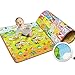 Produktbild Kinder Spielteppich, Guojia Zweiseitig Intelligenz Farm Fliegen Schach Teppich für Kinderzimmer/Outdoor/Camping, Jungen Mädchen dick Rutschfest Kriechen Spielmatte, Maße: ca. 160 x 200 cm