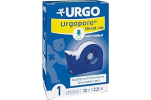 Urgopore Sparadrap Microporeux Geant 9.14m X 2.5cm Urgo | Fixation et maintien de pansements/ dispositifs médicaux Respecte les peaux sensibles et fragiles
