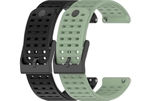 Chofit Correas compatibles con Suunto 9 Peak Pro/Vertical Strap, paquete de 2 pulseras deportivas de silicona suave de repuesto con agujero de aire para Suunto 9 Peak Pro/Vertical