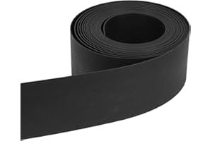 Einfeben Rasenkante Kunststoff (Höhe 12.5 cm, Länge 10 m Schwarz) Gartenumrandung Robustes Stay in Place Design Verhindert das Durchwachsen von Rasen Beeteinfassung