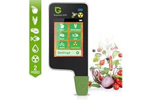 Greentest 6 in 1ECO 5 + Fischnitrat-Tester-Analysator, Strahlungsdetektor-Geigerzähler, Wasserzähler TDS PPM, Tester für Gemüse, Obst, Fisch, Fleisch für Lebensmittelsicherheit