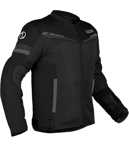 Viking Cycle Motorcycle Jacket for Men - Black Classic Retro Biker