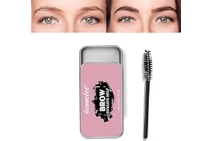 immetee Sapone Per Sopracciglia, Eyebrow Soap Kit, Stereotipi eccellenti Cera Styling sopracciglia, Gel Enhancer Sopracciglia Impermeabile Di Lunga Durata (0,5 once da 1 pezzo+ spazzole)