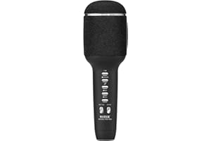 ELLENNE MICROFONO KARAOKE BLUETOOTH CON CASSA SPEAKER ALTOPARLANTE PER ADULTI - CAMBIA VOCE - DUAL WIRELESS KARAOKE - DUAL WS900 NERO