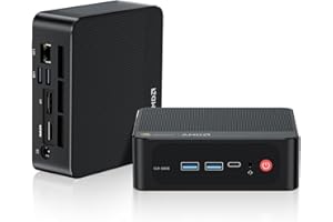 Beelink SER5 Pro Mini PC, AMD Ryzen 7 5825U(8C/16T) up to 4.5GHz, Mini Computer 32GB DDR4 RAM 500GB NVME SSD, Micro PC 4K@60Hz Triple Display, 1000M LAN/WiFi6/BT5.2