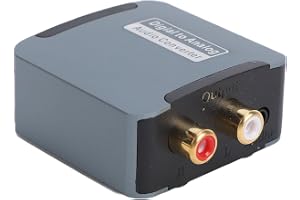 Jectse Digital Till Analog Ljudomvandlare, SPDIF Koaxiellt Optiskt Till AV-gränssnitt med 3,5 Mm Stereoutgång, Stöder 32 44 1