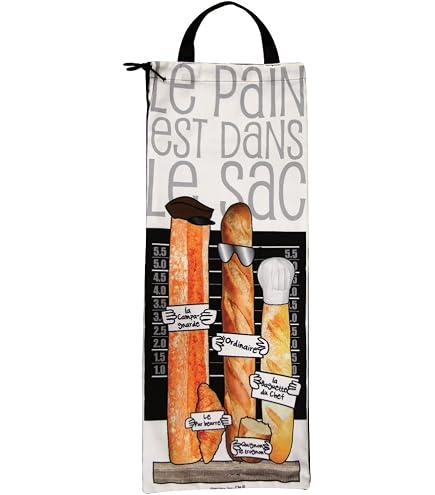 Sac à Pain En Jean Et Coton Nuts Textiler - Taille S, 16 Cm - Corbeille Réversible Pour Garder Le Pain Frais