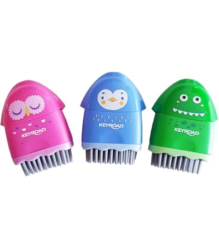 Mr. Pen Bleistiftspitzer Mit Radiergummi – 4er Set In Pastellfarben, 2 Spitzlöcher, Manuell