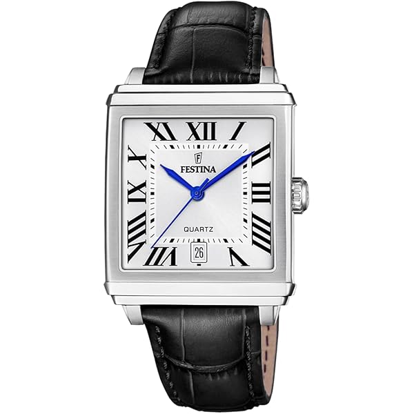 Festina F16985/D Orologio Uomo In Pelle Nera – Quarzo, Calendario, Doppio Fuso Orario, Vetro Minerale