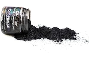 KandyDip Effektpigment Black Hole SCHWARZ Pearl Perlglanz Metallic Farbpulver Pigment für Epoxidharz Autolack Sprühfolie Pigmente Aquarell Seife Powder (25 Gramm)