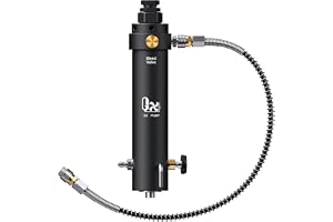 GX PUMP professionellt klassat högtryck PCP luftkompressorfilter med tryckunderhållsfunktion – 5 800 PSI olje- och vattenavskiljare, magnetisk eller skruvmontering, torr luftintagsfilter för paintball