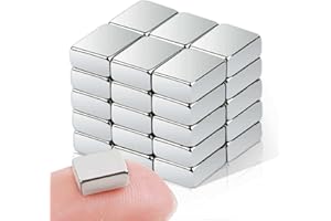 DGDUBRB 30Pcs Small Magnets for Crafts, 5x4x2mm Fridge Magnets Strong Neodymium Tiny Bar Magnet Muti-Use Flat Whiteboard Magnet s for Refrigerator, DIY, Miniature, Office