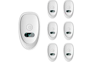 GERMGUARDIAN Répulsif Ultrason 6 Pcs - Anti Souris, Rats, Moustiques & Araignées | Répulsif Électronique Multifonction pour Fourmis, Cafards et Chauves-Souris | Plug-in Ultrasonique 360°