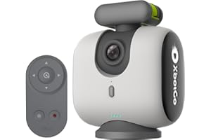 XbotGo Chameleon Action Cam 4K 60FPS - Monitoraggio Del Calcio E Registrazione Del Basket Per Gli Action Cam Per Sport Di Squadra, Live Streaming, Compatibile con iOS E Android (Grigio Perlato)