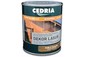 ROBLE Lasur protector madera exterior al agua Cedria Dekor Lasur 750 ml
