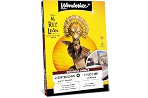 TICK&BOX WONDERBOX Connect - Caja Regalo - El Rey Leon Estancia - 2 entradas para 1 función + 1 Noche de Hotel - Teatro Lope de Vega, Madrid - El Musical - Válido Durante 27 Meses