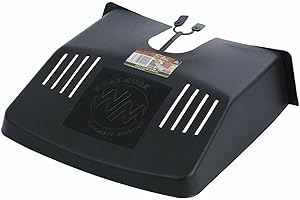 ACCURATE Couvercle de vidange en Plastique Noir 30,5 x 27,9 cm pour gouttière/Tuyau de Jardinage très résistant