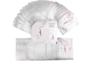 BEAUTY PLUS Exeton, Eyelash Gel Pads, 50 Pairs, Lint Free Under Eye Gel Pads Eye Patches For Eye Lash Extensions, Saloons, Individual
