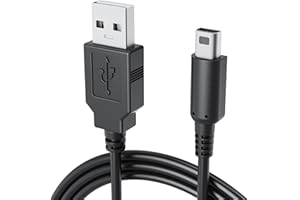 ENDARK 3DS Ladegerät, 1.2m (3.9ft) Ladegerät Netzkabel Ladekabel für 3DS/3DS XL/DSI/DSI XL/2DS/NEU 3DS XL (Schwarz)