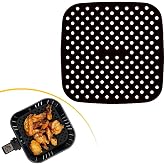 BUFFER&reg; Renkli Isıya Dayanıklı Yıkanılabilir Silikon Fırın Ve Airfryer Kare Model Pişirme Matı 21,5 Cm (kırmızı)