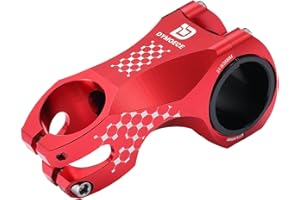 Dymoece Potencia para manillar de bicicleta de aleación de aluminio para bicicleta de montaña, BMX, DH, 31,8 mm, 35 mm