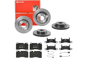 BREMBO BUNDLE Bremsen Set Bremsscheiben Bremsbeläge Brembo vorne hinten für für VW Touareg BJ bis 2018