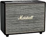 Cuenta con un diseño clásico de Marshall, con un panel delantero de aspecto vintage
