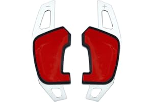 ‎OVERDRIVE-RACING Overdrive-Racing Schaltwippen Verlängerung Kompatibel mit VW Golf 7 GTI GTD R TCR Scirocco T-ROC Arteon Alu Silber Typ-B