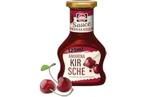 Schwartau Amarena Cherry Dessert Sauce for Refining Desserts and Ice Cream, 125 ml