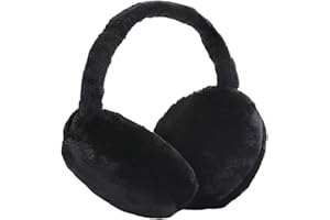 IHCEMIH Ear Muffs, Women Earmuffs Winter Accessories Fluffy Plush Foldable Adults Outdoor Thermal Ear Warmer Skiing Running Ears Covers Protector from Wind Cold Fashion Gift for Girls Ladies