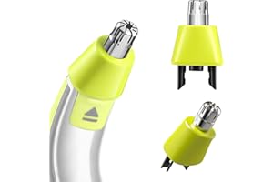 TravLand Lame per Naso e Orecchie compatibili con Philips OneBlade Naso QP2520, QP2630, QP2530, QP2620, QP2734, QP4631, Pro 360, QP6651, Sistema di Rotazione a 360°, Grün (1 unità)