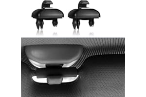 Kalmaegee Sun Visor Clips Compatible with Audi A1 A3 A4 A5 Q3 Q5 A7 B6 B7 B8 S4 S5 Inner Auto Sun Visor Hook Bracket Hanger Replacement Accessories 8U0857562A 8E0857562 (2Pcs Black)