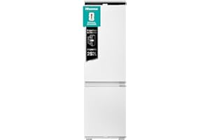 Hisense RB3B250NEWE1, Frigorifero Combinato da incasso Total No Frost 178cm, 35dB (B), 252l, display digitale LED, 1 cassetto controllo umidità, convert function nel freezer, luce superiore e laterale
