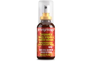BRIGHTCAPS Bee Health Propolis | Brazilian Green Propolis, Honey, Pomegranate, Ginger, Mallow & Mint Spray 30ml, Immune System Support & Sore Throat Relief - The only one with ARTEPILLIN-C