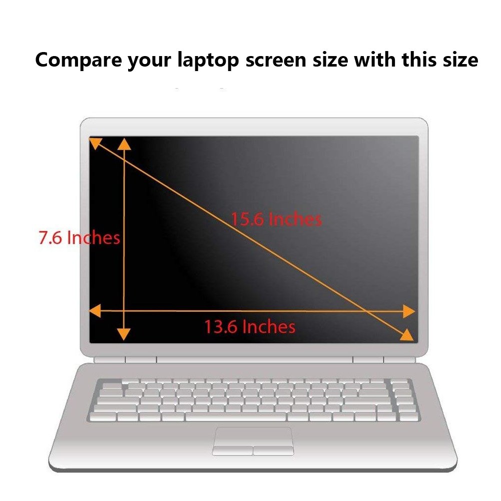 COOSKIN Anti-glare(matte) Clear LCD Screen Protector Film for 15.6 Inch 16:9 Laptop Notebook Computer 345mmx194mm--Retail Packing - Image 3