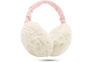KQueenStar Direct Ear Muffs Women - 1/2 Piece Winter Earmuffs Adjustable Faux Fur Ear Warmer Soft Warm Windproof Plush Earmuffs Foldable For Men/Girl Thanksgiving