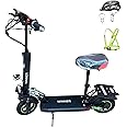 Wiiner C6 Kick Scooter 2025, with 2000 watt motor, speed goes upto 70km/h,48V 12ah battery, Dual Brakes, Wide Non-Slip Deck dual Suspension, Large Digital Display with Bluetooth, Includes Free Gifts