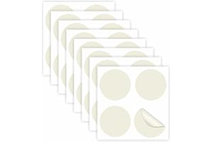 GOYAPRINT Pack 32ud Pegatinas Anticolisión para Cristales Vinilo Adhesivo Circular para Ventanas Previene Choques de Personas y Pájaros Adhesivos Antichoque para Vidrios Transparentes (Crema, 5,5 cm)