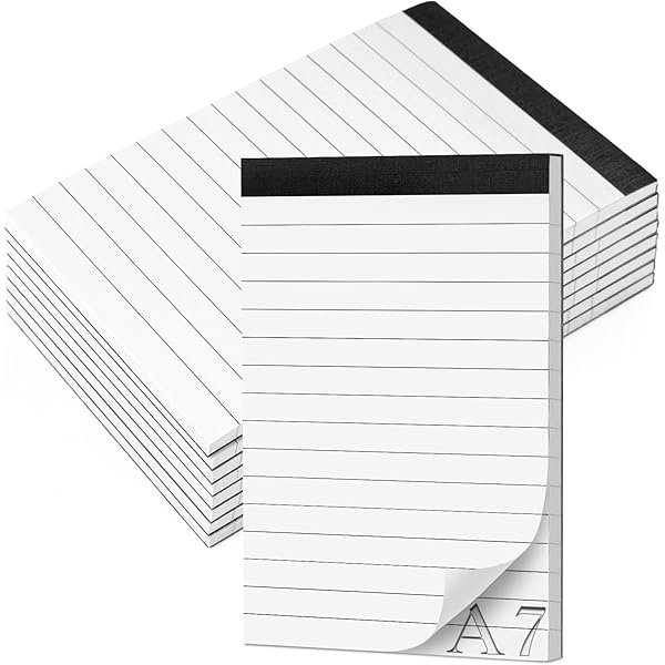 Notepad A7 Pack Of 10 Small Notepads Lined Refill Inserts Notes 30 Sheets Per Pad Notepad Small Writing Pad For Work Study Daily Planning Small Notepad Memo Office Household - View #8