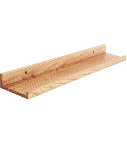 Lot De 2 Étagères Flottantes Profondes - 40.6x20.3x8 Cm - En Panneau De Particules, 4 Couleurs