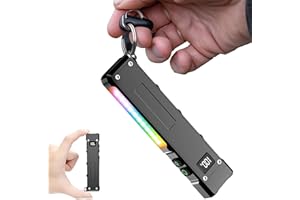 ‎RELYBO Relybo Taschenlampe LED Aufladbar 1000000 Lumen, LED Taschenlampe Klein 2 Schalter & 9 Modi(mit 395 nm UV) COB Seitenlicht, Clip, Starke Taktische Taschenlampe Extrem Hell für Camping Outdoor Notfälle