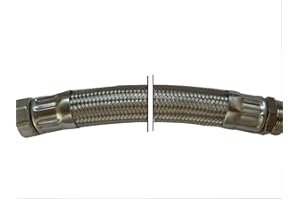 SANI-FLEX Panzerschlauch, SAUGSCHLAUCH/DRUCKSCHLAUCH, DN32, 11/4'ÜM x 11/4'AG, als Saugschlauch für Pumpenanwendungen | für robuste Bedingungen, Schlauchlänge:80cm