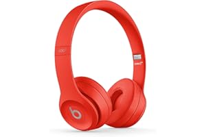 Beats Solo3 Wireless On-Ear Headphones - Apple W1 Headphone Chip, Class 1 Bluetooth, 40 Hours Of Listening Time, Built-in Microphone - Red (Latest Model)
