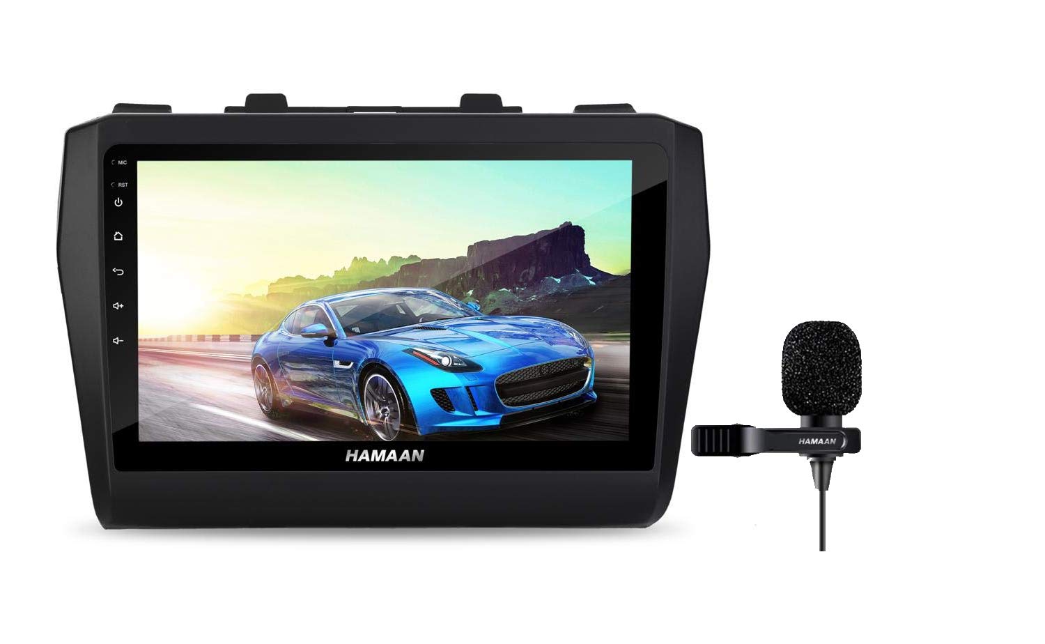 Hamaan Suzuki Swift 2017-19 9" Full HD Double Din Player Android 11 Bluetooth Car Stereo MP5 Multimedia Player with 2GB RAM/ 16GB ROM/Bluetooth/USB/Mirror Link - Supports iOS/Android